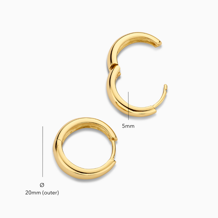 Kreis-Ohrringe Rue Statement | Gold