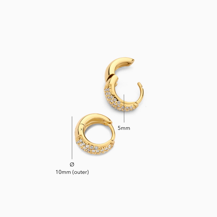 Mini Kreis-Ohrringe Jules | Gold