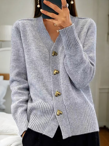 Strickjacke in Schwarz und Rosa - Ansicht 3