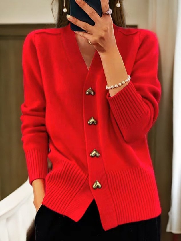 Strickjacke in Schwarz und Rosa - Ansicht 5