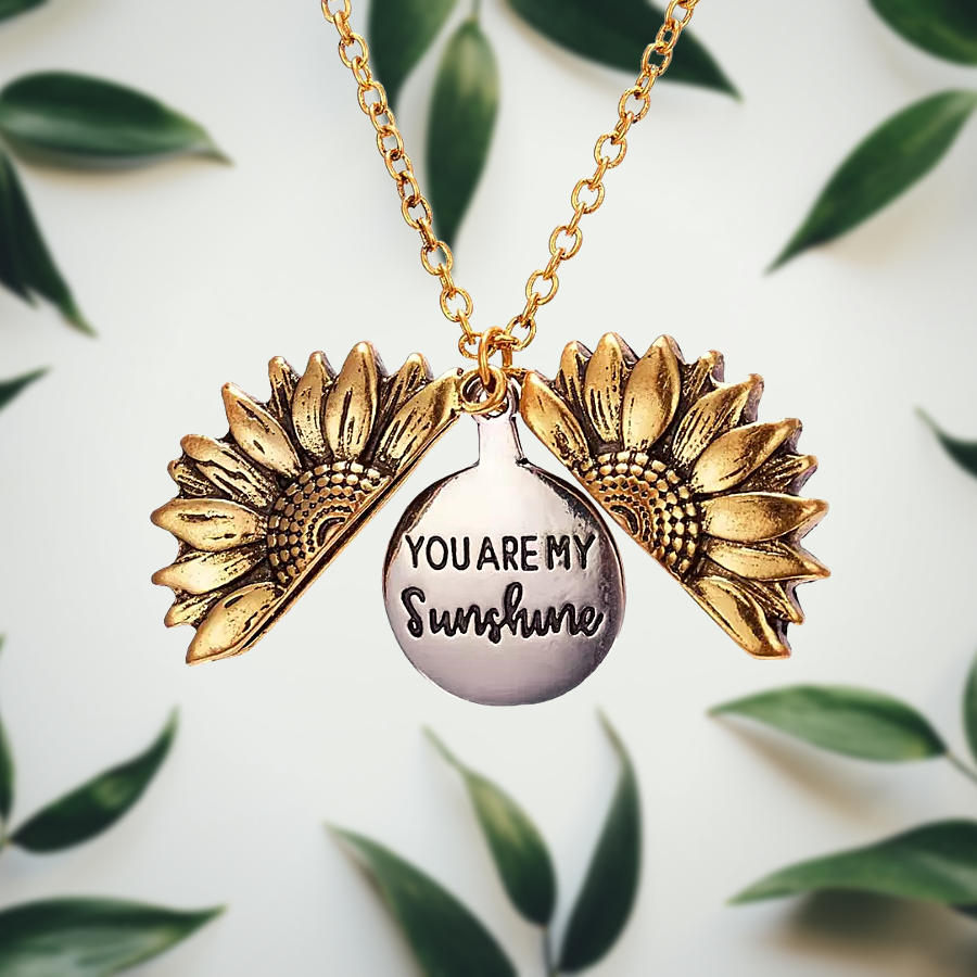 Silberne Sonnenblume Anhänger