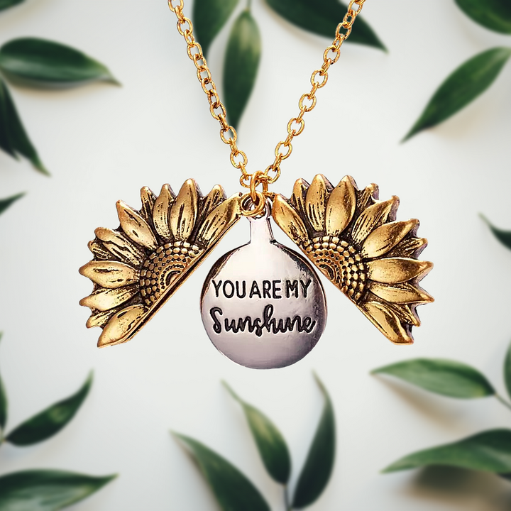Silberne Sonnenblume Anhänger