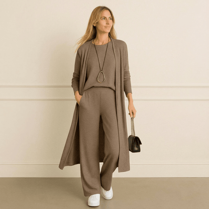 Strickjacke in Grau und Blau - Ansicht 6