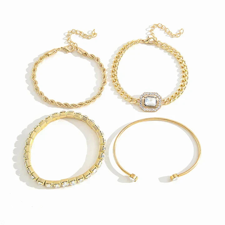 Domitia Calvina Armband-Set | Weißgold