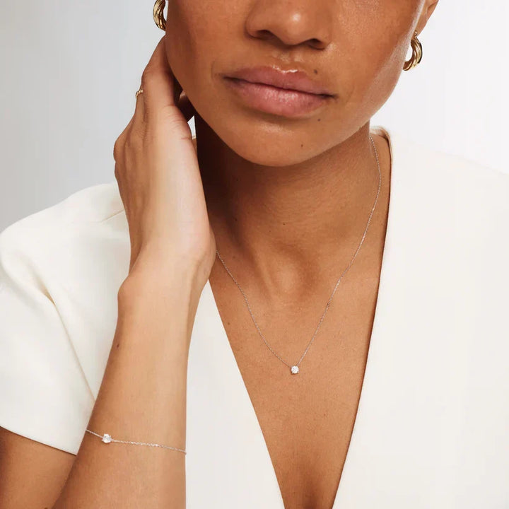 Collier Clea Stein | Or blanc